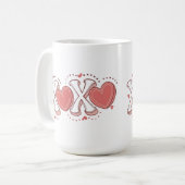 XOXO Valentinstag Tasse (Vorderseite Links)