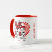 XOXO Vibes nur Valentine Tasse (Vorderseite Links)