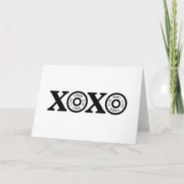 Xoxo Weightlifting Card Feiertagskarte