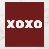 Xoxo Weinetikett (Einzelnes Label)