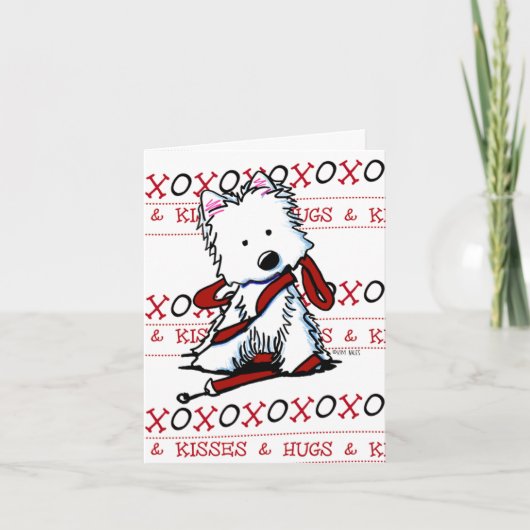 XOXO Westie Note Card Karte (Vorderseite)