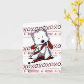 XOXO Westie Note Card Karte (Gelbe Blume)