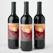 XOXO Wine Design: Feiern Sie Liebe und Eleganz Weinetikett (Flaschen)