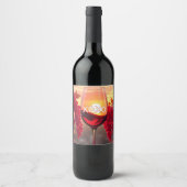 XOXO Wine Design: Feiern Sie Liebe und Eleganz Weinetikett (Vorderseite)