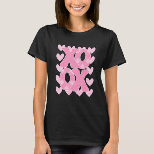 XoXo XoXo Valentinstag Liebe Vibes Retro überprüft T-Shirt