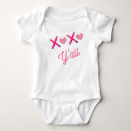 Xoxo y'all baby strampler