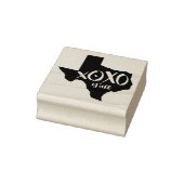 XOXO, Y'all - Texas-Staat Form Gummistempel (Stempel)