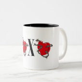 XOXO ZWEIFARBIGE TASSE (VorderseiteRechts)