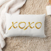 XOXOs in Gold Lendenkissen (Decke)