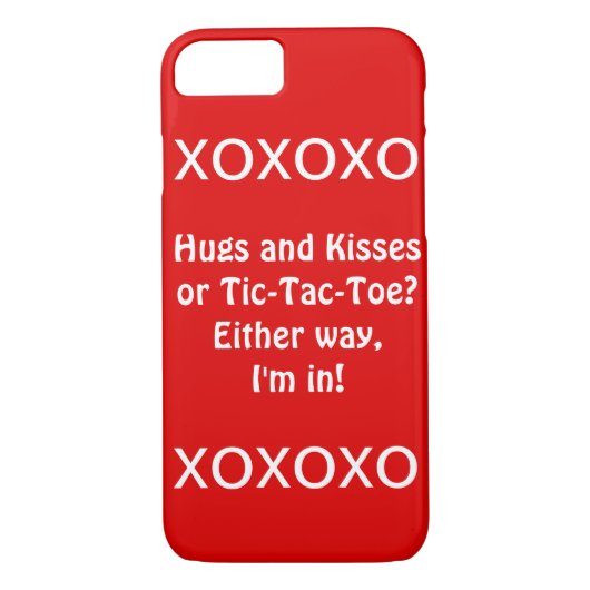 XOXOXO iPhone 7 Fall Case-Mate iPhone Hülle (Rückseite)