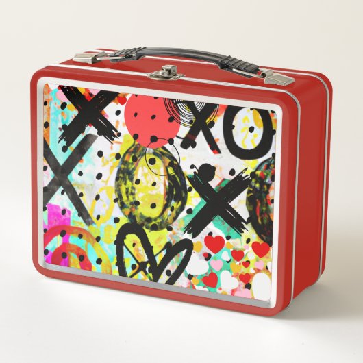 XOXOXOXO METALL BROTDOSE (Vorderseite)