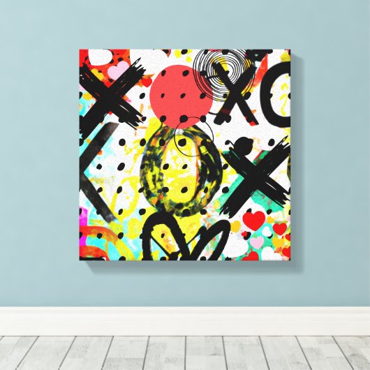 XOXOXOXOXO-Sammlung Leinwanddruck (Insitu (Holzboden))