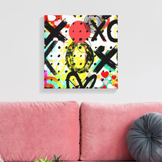 XOXOXOXOXO-Sammlung Leinwanddruck (Insitu (Wohnzimmer))