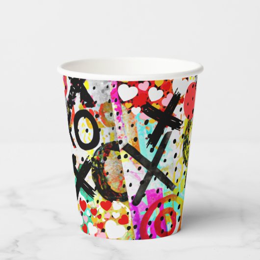 XOXOXOXOXO-Sammlung Pappbecher (Rückseite)