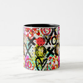 XOXOXOXOXO-Sammlung Zweifarbige Tasse