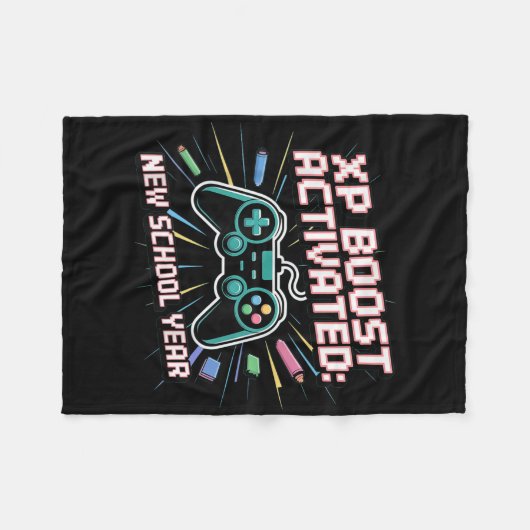 Xp Boost, New School Year, Back To School, Gen Z A Fleecedecke (Vorderseite (Horizontal))