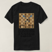 xQC Holzschild Schach Meme T-Shirt (Design vorne)