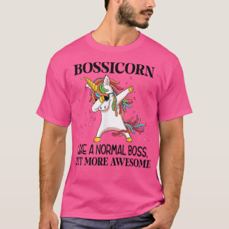 XQDl Bossicorn wie ein normales Boss Unicorn Dabbi T-Shirt
