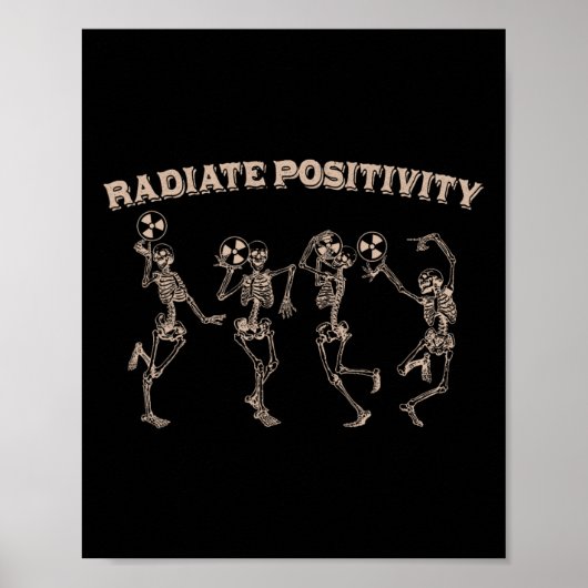 Xray Ct Krass Tech Radiology Radiate Positivity Nu Poster (Vorne)