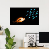 XRAY FISH CHASE BLACK ORIGINAL POSTER (Heimbüro)
