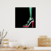 XRAY HEEL LADY SKELETON FOOT ORIGINAL POSTER (Küche)