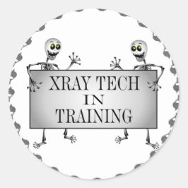 Xray in der Ausbildung Runder Aufkleber