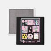 Xray Rad Tech Radiology Healthcare Appreciation Te Magnet (Vorderseite/Rückseite)