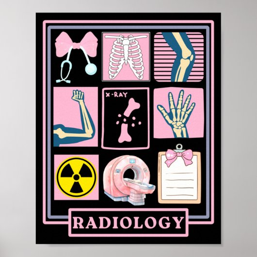 Xray Rad Tech Radiology Healthcare Appreciation Te Poster (Vorne)