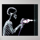 XRAY SKELETON DRILL ORIGINALE FARBEN POSTER (Vorne)