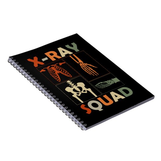 Xray Skeleton Knochen Radiologe Funny Radiology Notizblock (Rechte Seite)