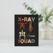 Xray Skeleton Knochen Radiologe Funny Radiology Postkarte (Stehend Vorderseite)