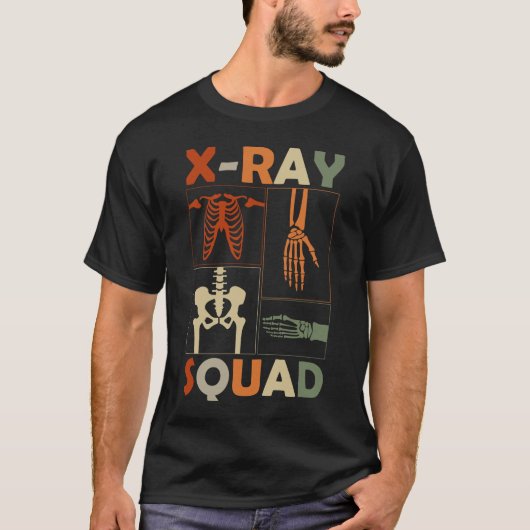 Xray Skeleton Knochen Radiologe Funny Radiology T-Shirt (Vorderseite)