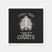 XRay Skeleton Skeletal System Radiologe Krass Tech Serviette (Vorderseite)