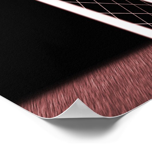 XRAY SKELETON SOCCER GOALIE RED POSTER (Ecke)