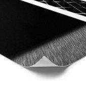 XRAY SKELETON SOCCER GOALIE WHITE BLACK POSTER (Ecke)