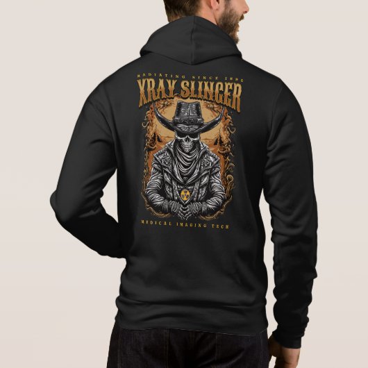 XRay Slinger Skeleton Cowboy Hoodie (Rückseite)