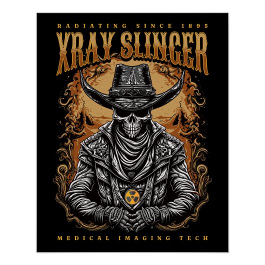 XRay Slinger Skeleton Cowboy Poster (Vorderseite)