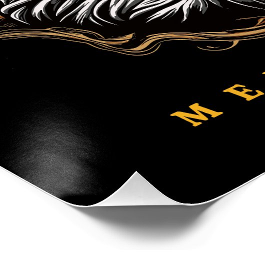 XRay Slinger Skeleton Cowboy Poster (Ecke)