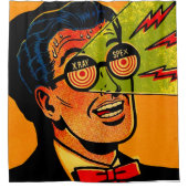 Xray Spex Print Duschvorhang (Vorderseite)
