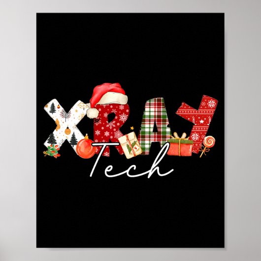Xray Tech Christmas Bow Rad Tech Radiology Gift Me Poster (Vorne)