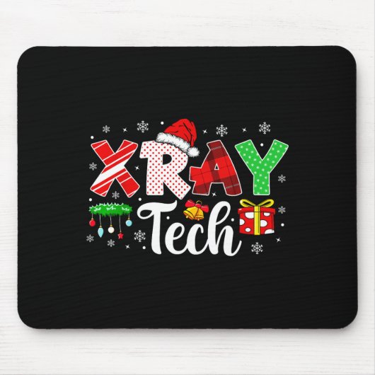 Xray Tech Christmas Bow Rad Tech Radiology Men Wom Mousepad (Vorne)