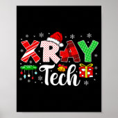 Xray Tech Christmas Bow Rad Tech Radiology Men Wom Poster (Vorne)