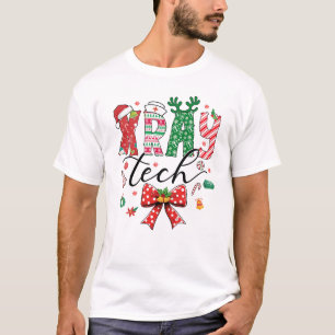 Xray Tech Christmas Coquette Bow Krass Tech Radiol T-Shirt
