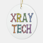 Xray Tech Röntgentechniker Multicolored Keramik Ornament (Links)