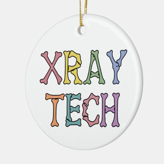 Xray Tech Röntgentechniker Multicolored Keramik Ornament (Links)