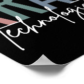 Xray Tech Röntgentechnologe Multicolored Geschenke Poster (Ecke)