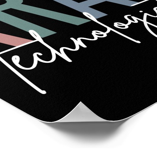 Xray Tech Röntgentechnologe Multicolored Geschenke Poster (Ecke)