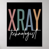 Xray Tech Röntgentechnologe Multicolored Geschenke Poster (Vorne)