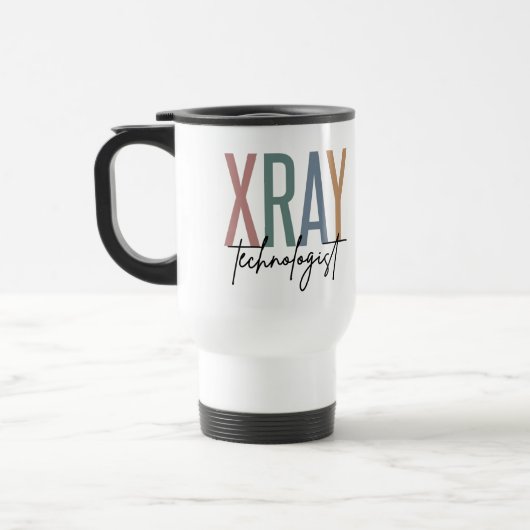 Xray Tech Röntgentechnologe Multicolored Geschenke Reisebecher (Links)