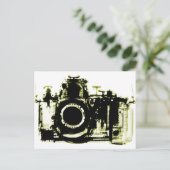 XRAY VISION CAMERA BLACK YELLOW POSTKARTE (Stehend Vorderseite)